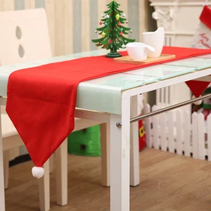 1PC Merry Christmas Xmas Table Flag Christmas Ornaments Home Decorations Non-woven Fabrics Tablecloths 34*176cm Table Mats