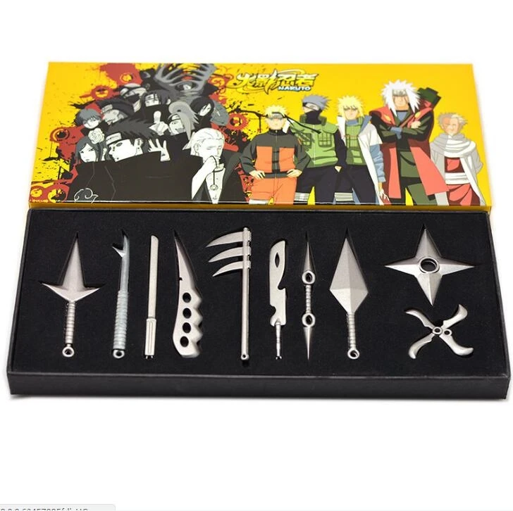 10 шт./компл. Металлический Игрушечный Меч Наруто кунай Метательный набор нож мини
