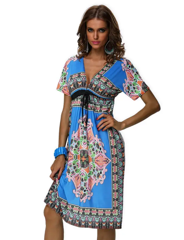 Бесплатная доставка четыре цвета ML18037 голубое сексуальное винтажное богемное