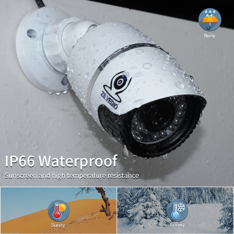 ZSVEDIO камеры видеонаблюдения 960P POE IP камера система сигнализации CCTV ночного