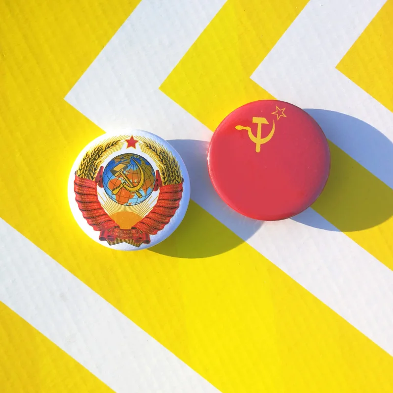 Nengdou T2 флаг СССР Советский знак CCCP русская медаль военный Сталин эмблема Pin 23
