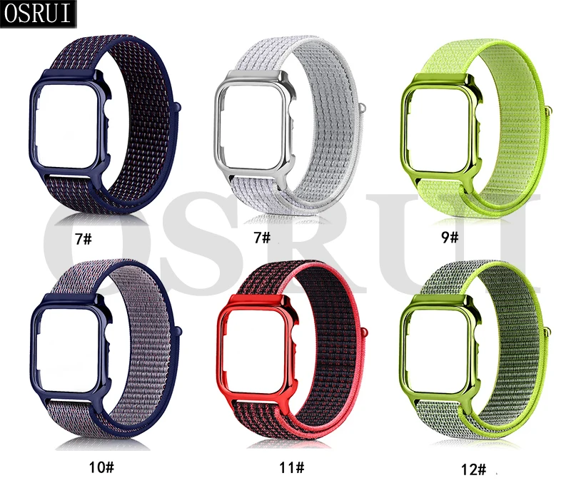 Ремешок для Apple watch band 44 мм 40 мм correa iwatch series 5 4 sport нейлоновая петля+ чехол для Apple watch 4 5 аксессуары высокого качества