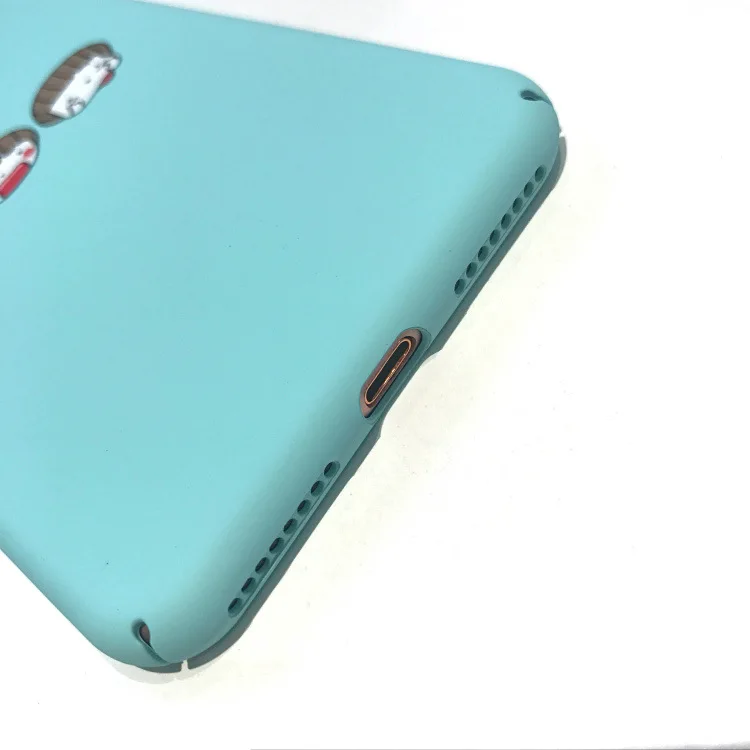 Милый Мультфильм Три куклы голова синий чехол для iPhone X XR XS Max 6 S 7 8 Plus Жесткий ПК