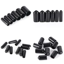 10PCS 3-8mm End Cap PVC Plastic Cable Wire Thread Waterproof Cover Vinyl End Cap PVC Rubber Steel Pole Tube Pipe Protecting