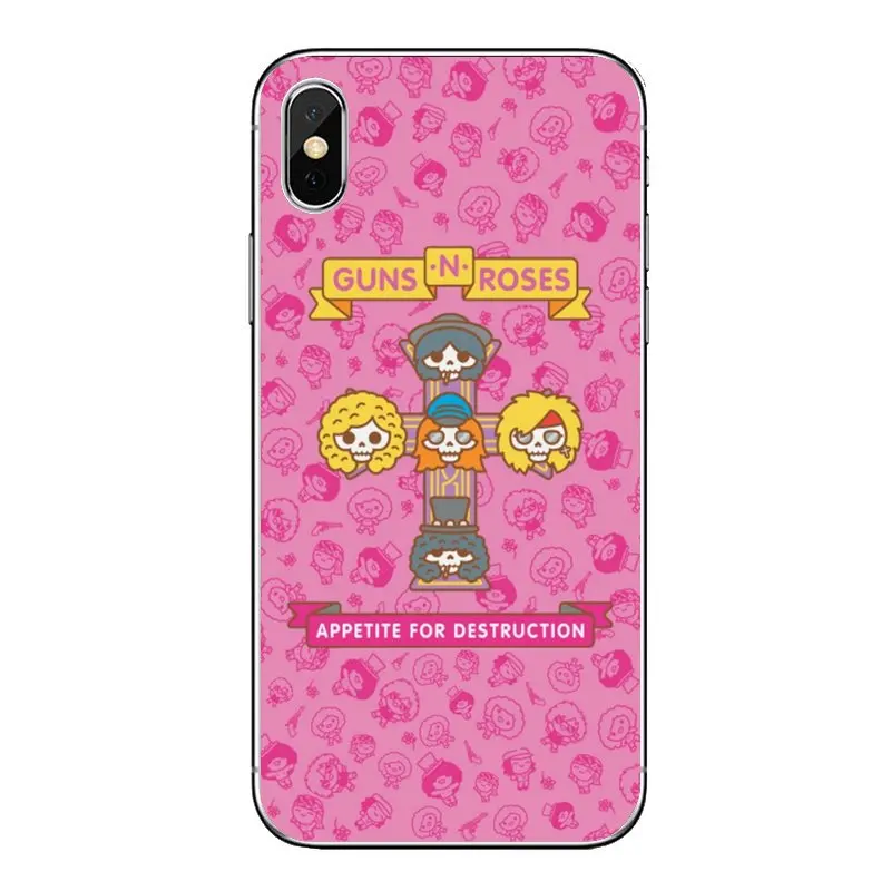 Для Nokia 2 3 5 6 8 9 230 3310 1 7 Plus мягкий прозрачный корпус крышки guns n roses музыкальная