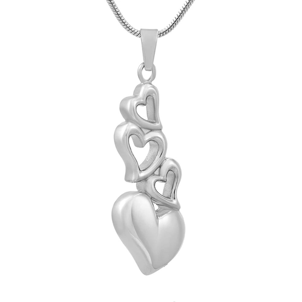 

MJD9776 Infinity Love Heart Urn Necklace Cremation Urn Jewelry for Ashes Keepsake with Ecofriendly Stainless Steel chain
