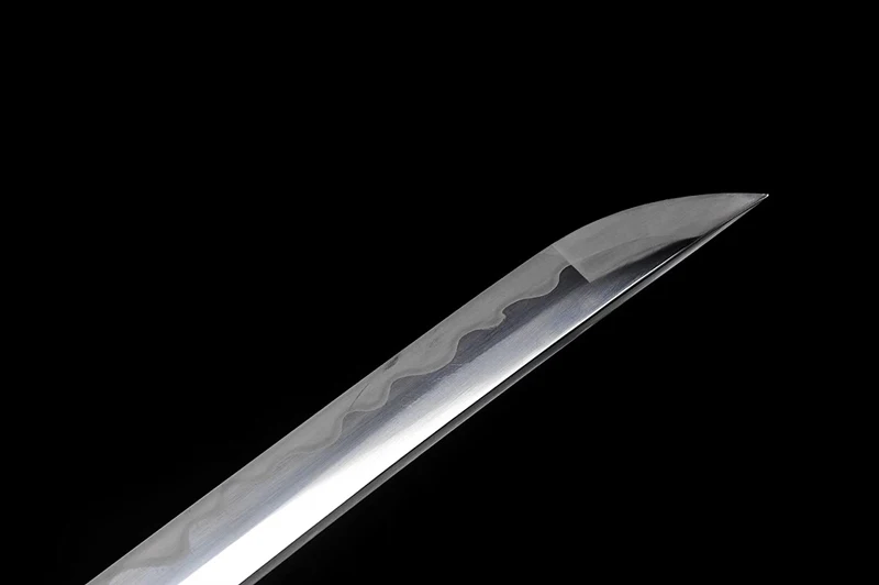 Red Blade Handmade Katana Damascus Folded Steel Japanese Sword Functional real katana Full tang blade