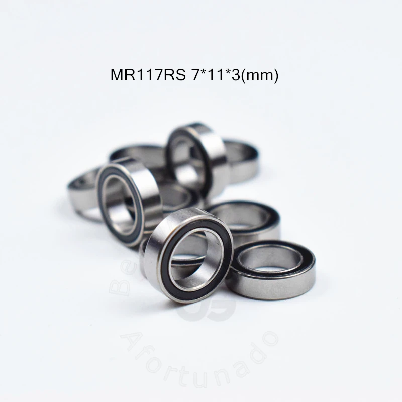 

Miniature Bearing MR117RS 10 Pieces 7*11*3(mm) free shipping chrome steel Rubber Sealed High speed Mechanical equipment parts