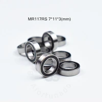 miniature bearing mr117rs 10 pieces 7113mm free shipping chrome steel rubber sealed high speed mechanical equipment parts