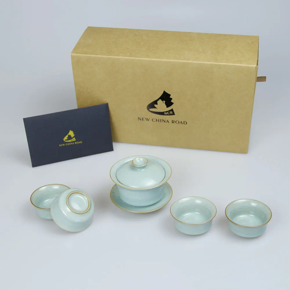 Newchinaroad фарфоровая чаша с крышкой Кунг Фу gaiwan супница teaset церемониальными чай