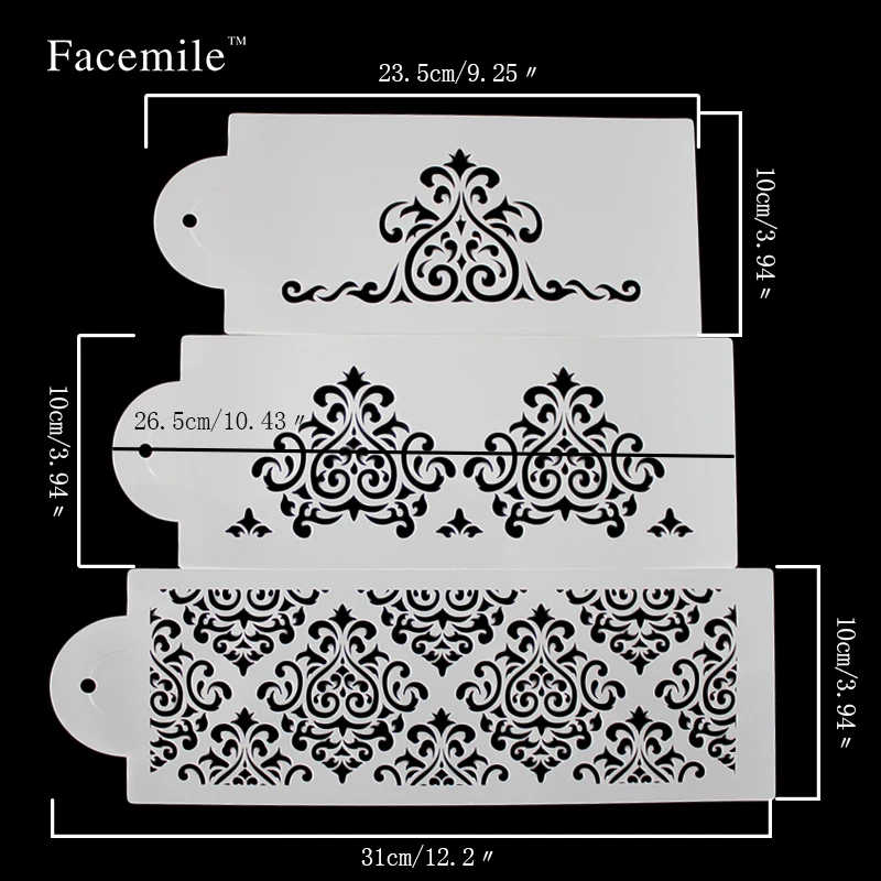 Бесплатная доставка 3 шт./компл. Марки инструмент наслоения Трафарет Шаблон DIY