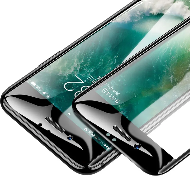 Защитное стекло 30D для iPhone 6 6s 7 8 plus XR X XS с полным покрытием Xs Max защита экрана