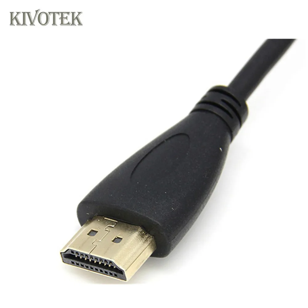 KIVOTEK 8 шт./лот HDMI штекер 1 4 Женский Выдвижной кабель удлиненная длина: 50 см|female to female