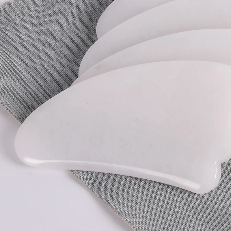 Белый нефрит Gua Sha доска для ухода за кожей лица 100% натуральные лечебные камни GuaSha