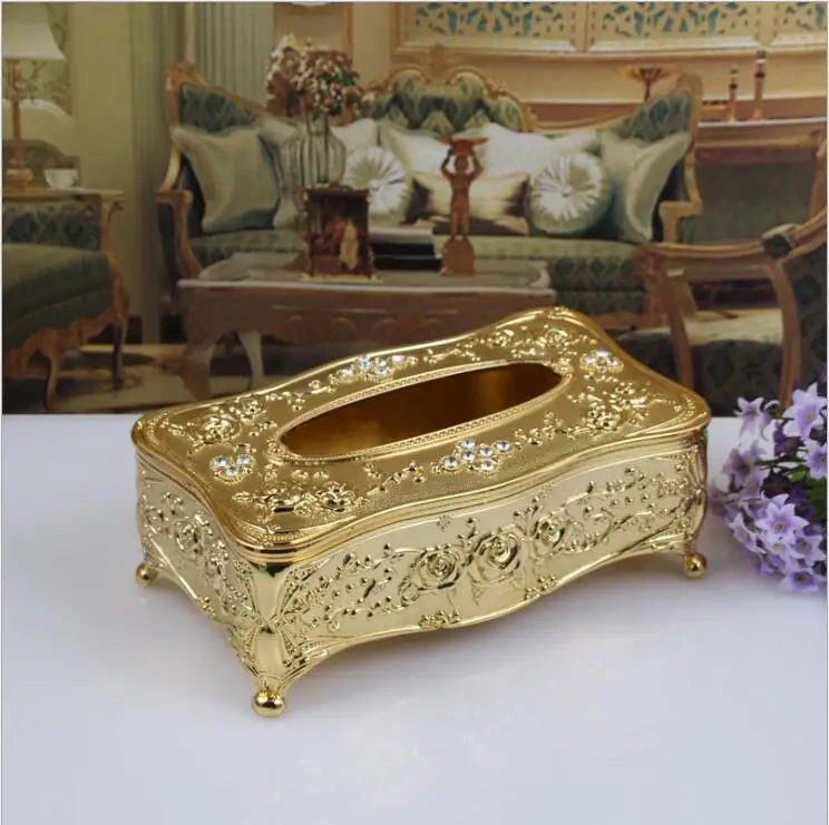 

Europe high quality metal tissue box tissue paper box rpaper towel dispenser tissue dispenser for table decoration ZJH075