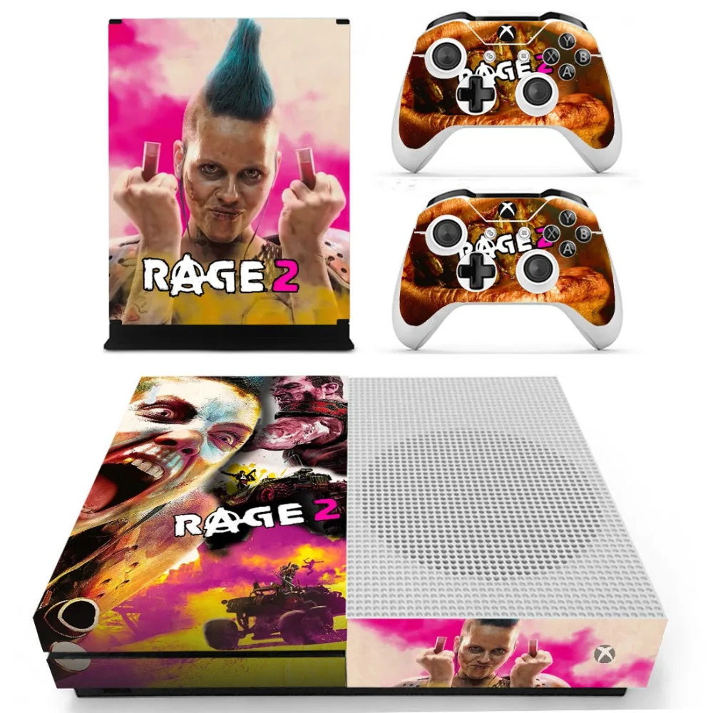 Игра Rage 2 кожи Стикеры наклейки для Xbox One S консоли и контроллеры тонкий s