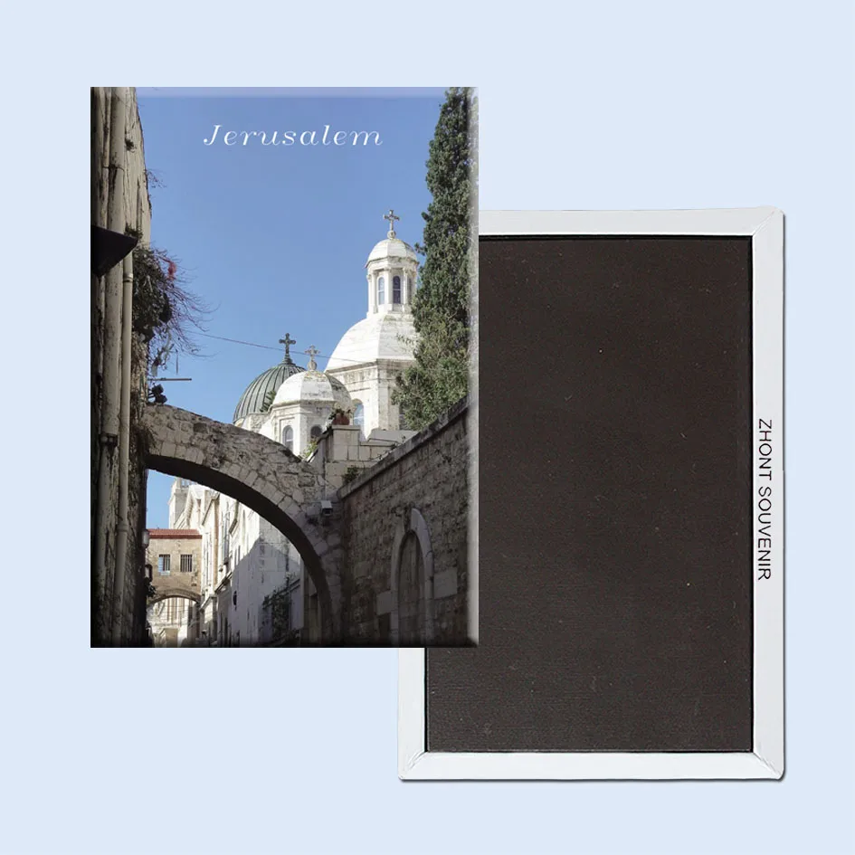 Старый Jerusalem Via Dolorosa церкви и арки 22348 путешествия сувенирные магниты на