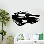 Наклейка на стену в виде танка, армейский танк, война, геймер, мальчик, настенная наклейка, детская комната, спальня, автомобиль, настенная наклейка, украшение для дома D745