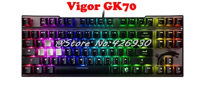 Механическая игровая клавиатура для MSI Vigor GK40 GK50 GK60 GK70 GK80 Cherry MX RGB новый