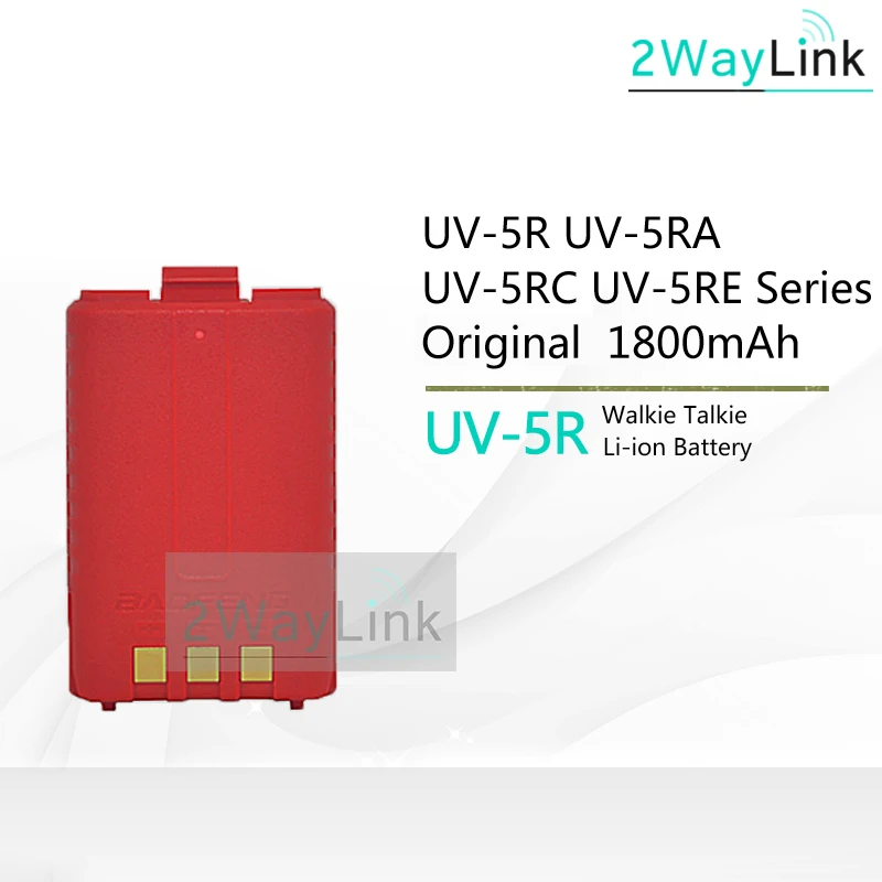 Red 1800mAh Горячая BL-5 батарея 3800 мАч Baofeng UV-5R батарея для DM-5R Plus UV 5R uv5r UV-5RE 5RE Совместимость с RT-5R RT5R 1800 мАч опционально - Цвет: Red 1800mAh