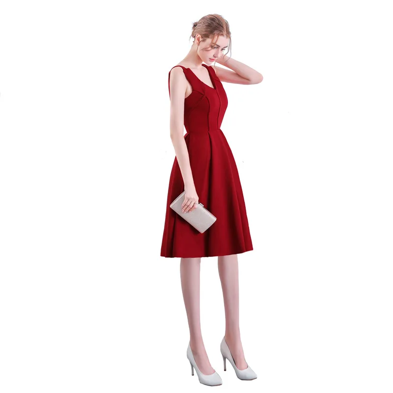 FADISTEE Новое поступление коктейльное платье с двумя плечами Короткое Платье Для
