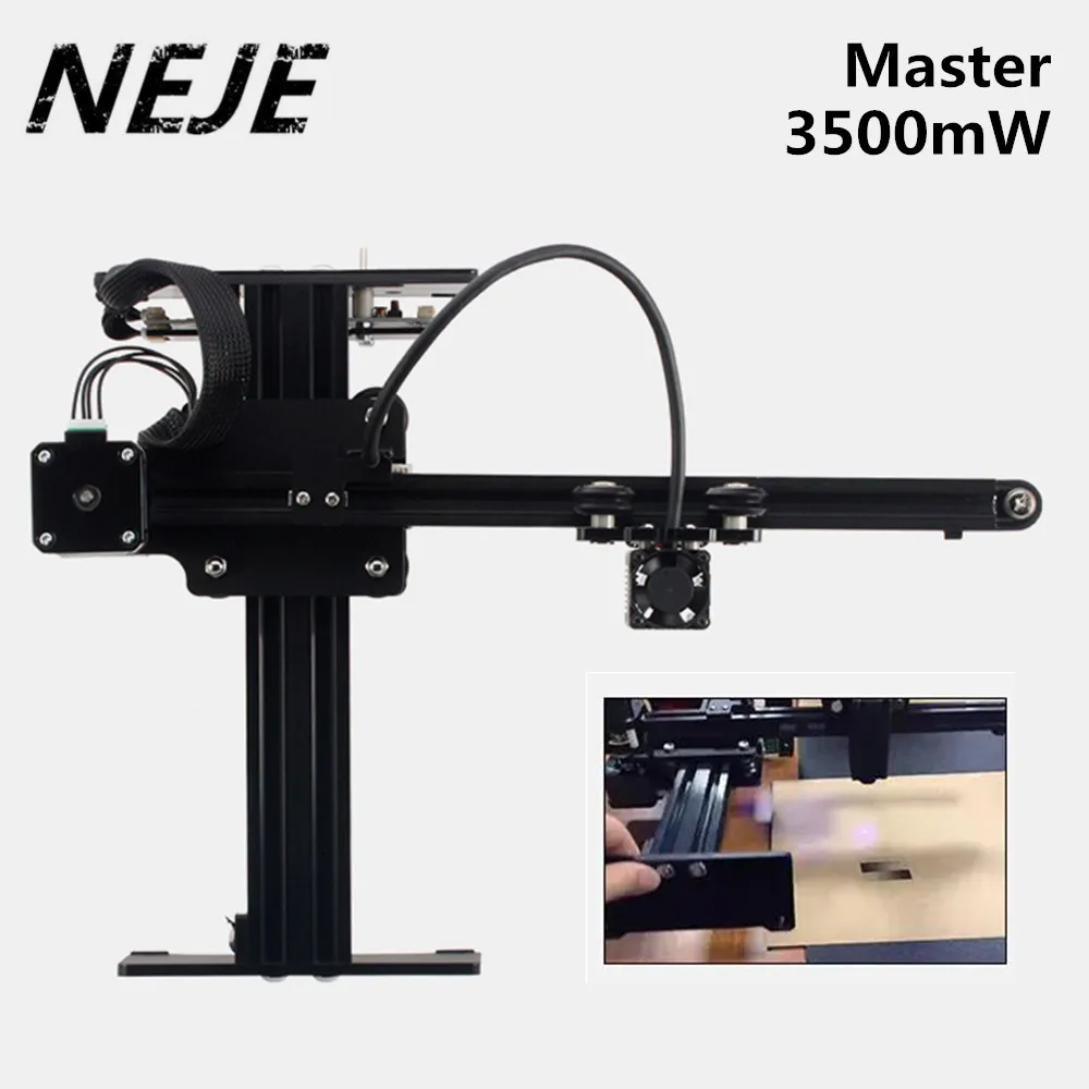 NEJE MASTER 3500 мВт лазерная гравировальная машина 150x150 мм персональные различные