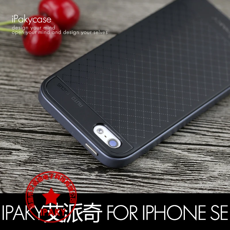 100% Оригинальный брендовый высококачественный Чехол Ipaky для iphone SE силиконовый