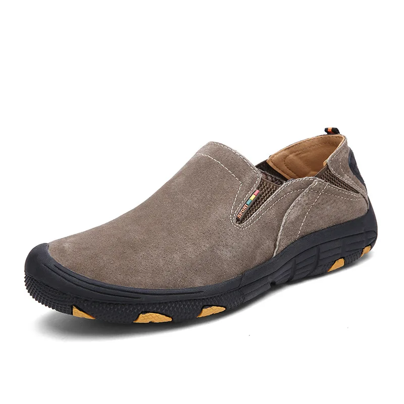 Genuine Leather Sneaker Men Casual Shoes Zapatos Hombre Flats Moccasins Loafers Mans Footwear Slip On Fashion Male AET615 | Обувь