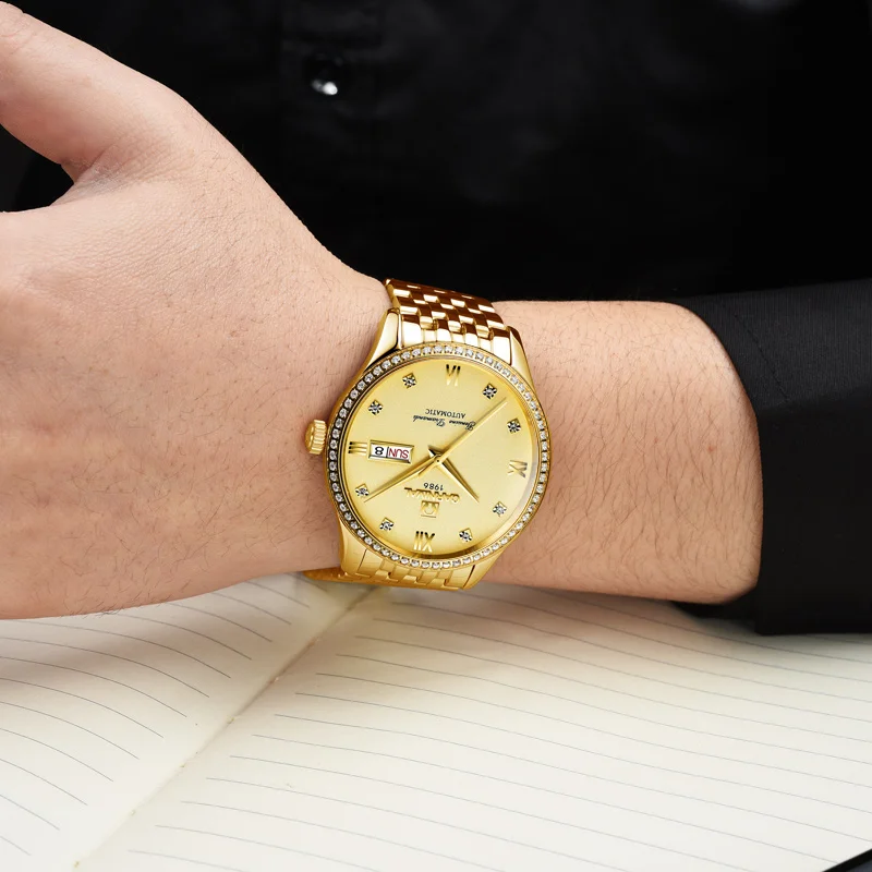 Мужские наручные часы Watche GMT классические автоматические механические