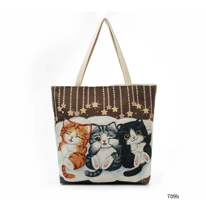 2018 New Printed Canvas Tote Female Single Shopping Bags Large Capacity Women Beach Casual Feminina Shoulder | Багаж и сумки