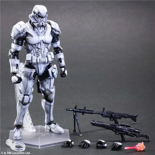 Play Arts Stormtrooper 26 см ПВХ фигурка модель игрушки|model toy|play artsstorm trooper |