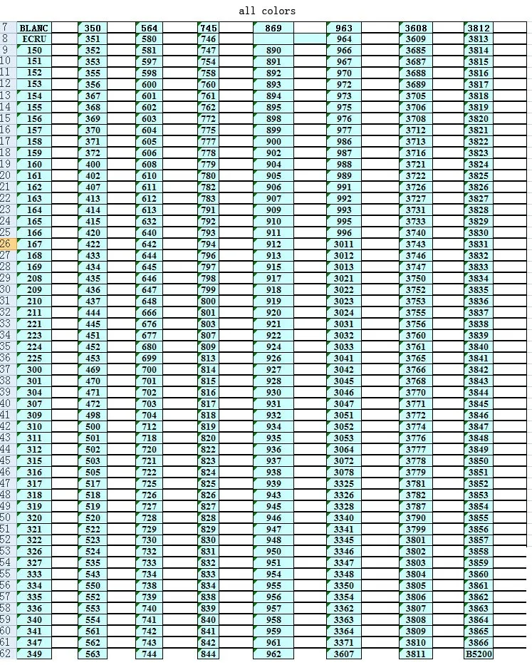 Пользовательские нитки для вышивания крестиком цвета 50 штук нить для вышивания крестиком длиной 8 метров 6 нитей крестиком нитки для вышивания крестиком