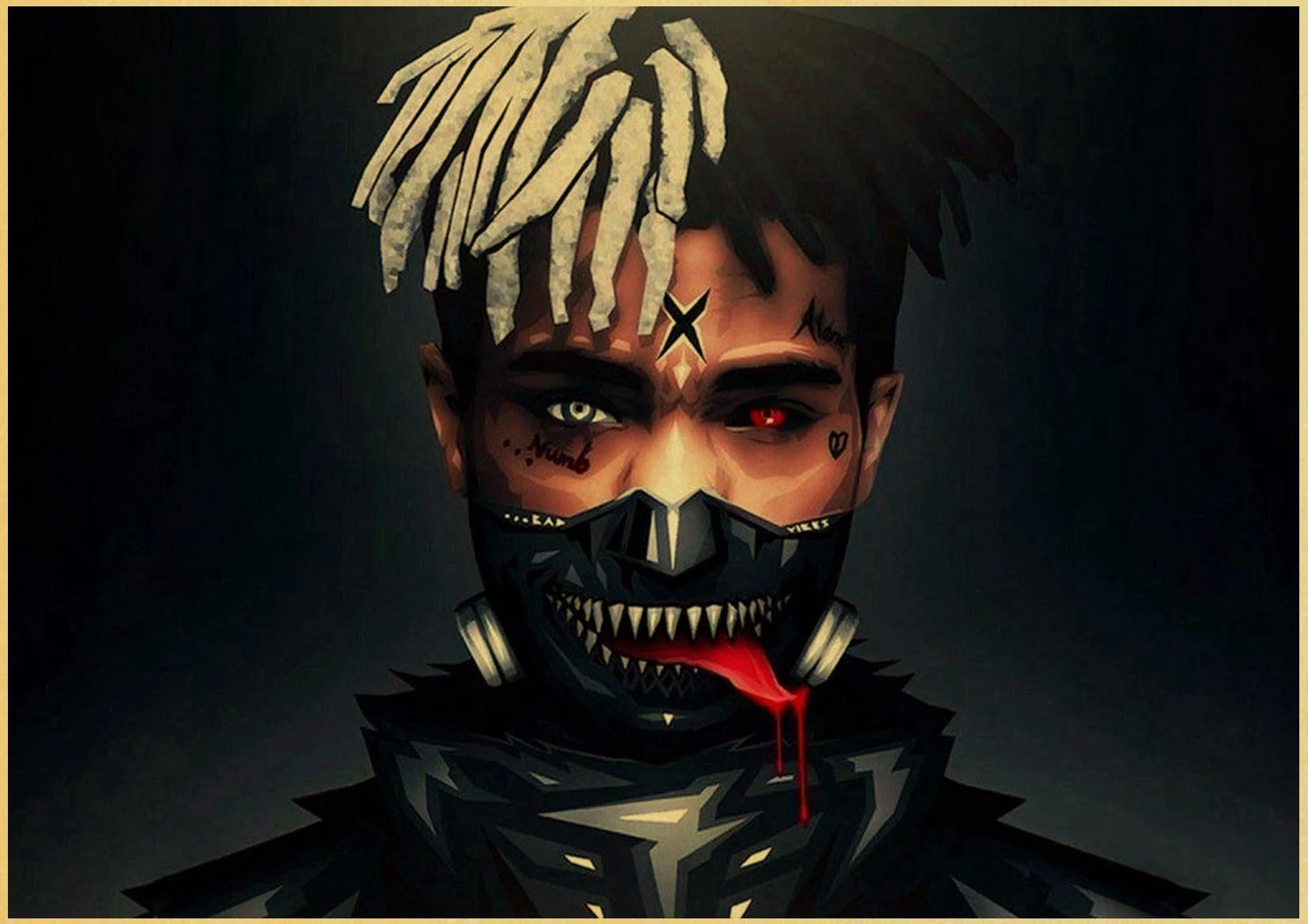 xxxtentacion Triple X SAD Vintage Paper Poster Wall Painting Home Decoration 42X30 CM 30X21 CM - Цвет: E074