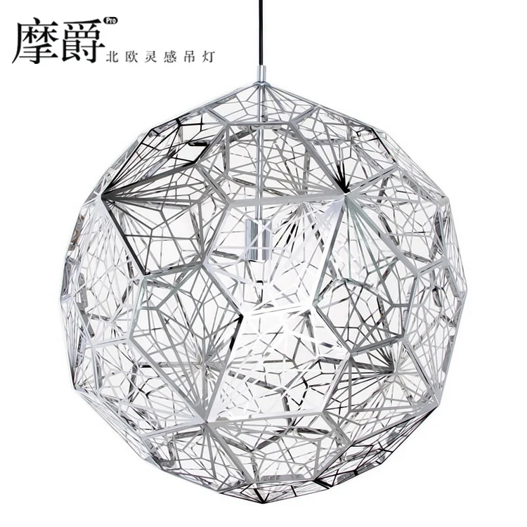 Grand chandeliers Mount Tom Dixon Etch Web Creative Arts diamond ball hanging lighting fixtures modern minimalist |