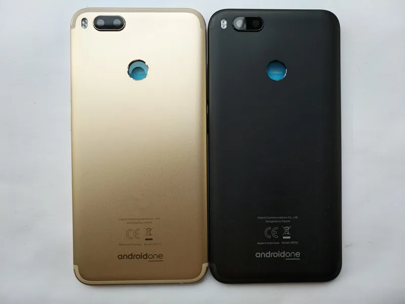 Задняя металлическая крышка батареи Xiaomi Mi A1 5X + запасные части для замены стекла камеры.