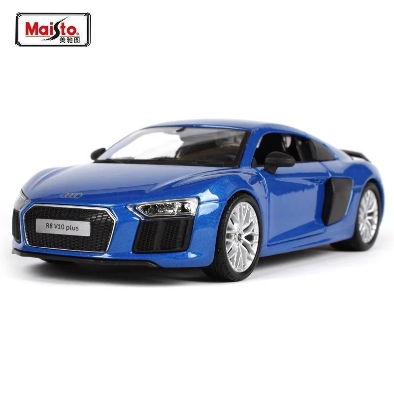 Maisto 1:24 Audi R8 V10 плюс литой модельный автомобиль игрушка для детей Подарки в коробке