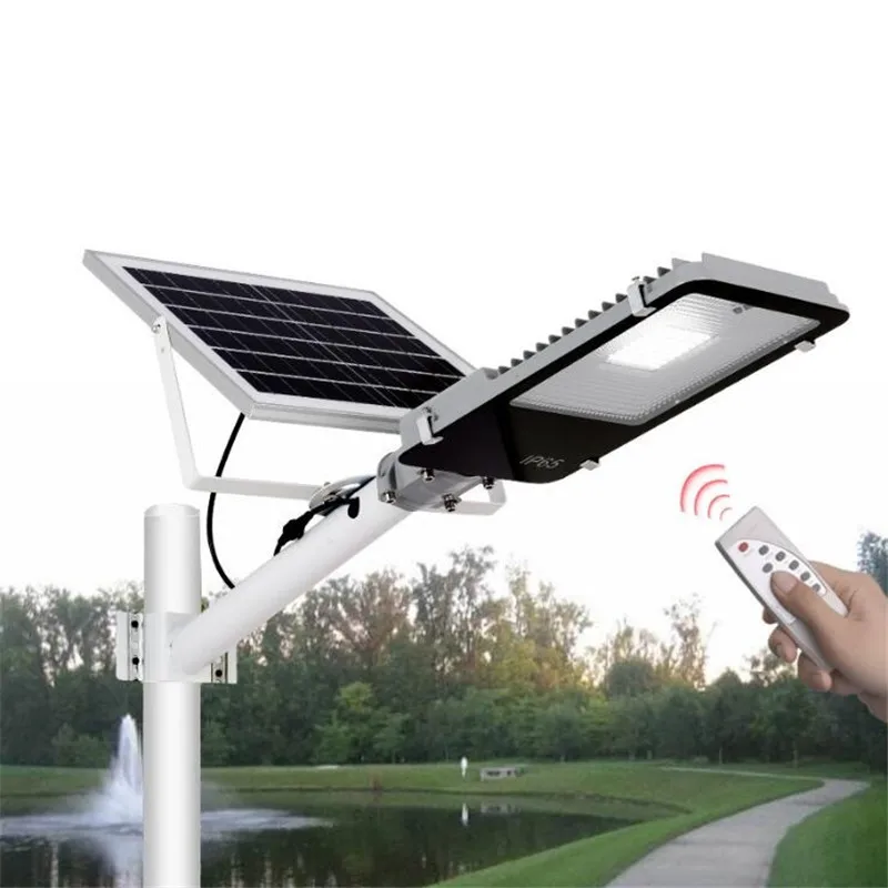 

2pcs/lot factory outlet ! 30W 50W Outdoor Lighting led solar street light IP65 with remote control Led Street lamp
