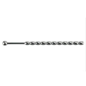 157*8mm Metal Beads Penis Plug Stainless Steel Urethral Catheter Urethra Dilation Sounding Sex Toy CBT Toy Male Masturbation