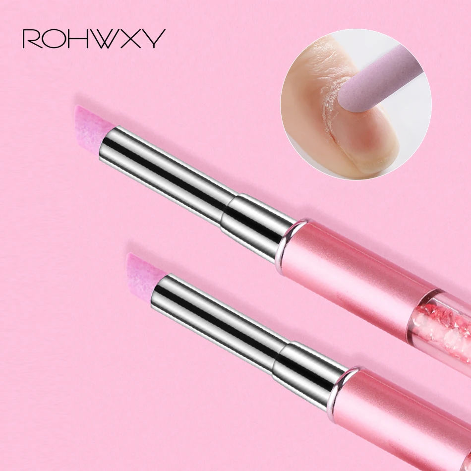 Новинка ROHWXY уникальный камень пилка для ногтей профессиональный триммер