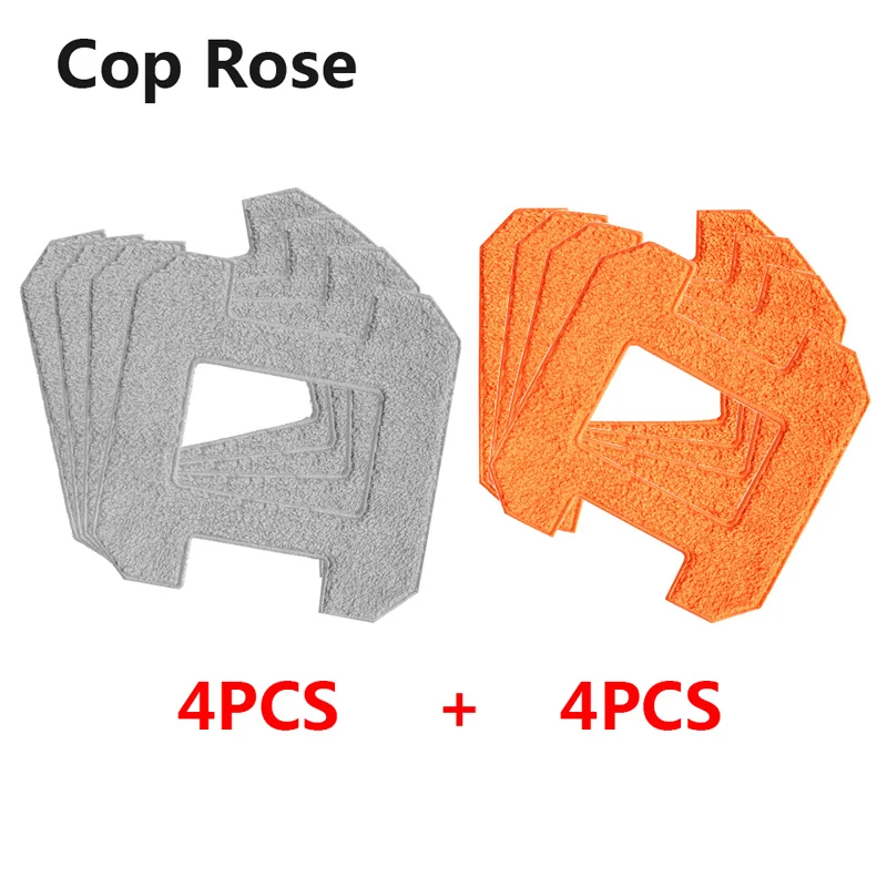 Cop Rose X6 Запчасти для пылесосов, тканевая швабра, 4 комплекта для уборки окон, вакуумный робот X6, Влажная и сухая чистка, полировка 8