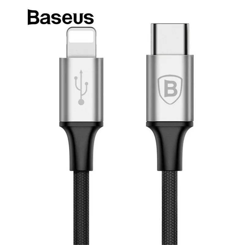 Кабель Baseus Type usb C для iPhone XS X 8 кабель быстрой зарядки мобильного телефона 2A