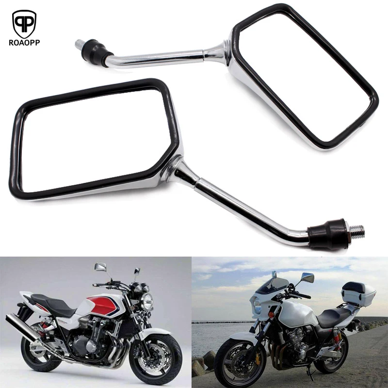 

Зеркало заднего вида для мотоцикла Roaopp, 10 мм, для Honda CB400 CB750 CB1000 CB1300 CB-1 VTEC VT250 ZRX400 VYR