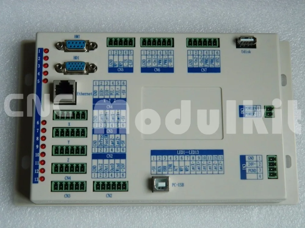 CO2 Лазерная гравировальная Смешанная режущая система RDC6332M экран 3 5 дюйма