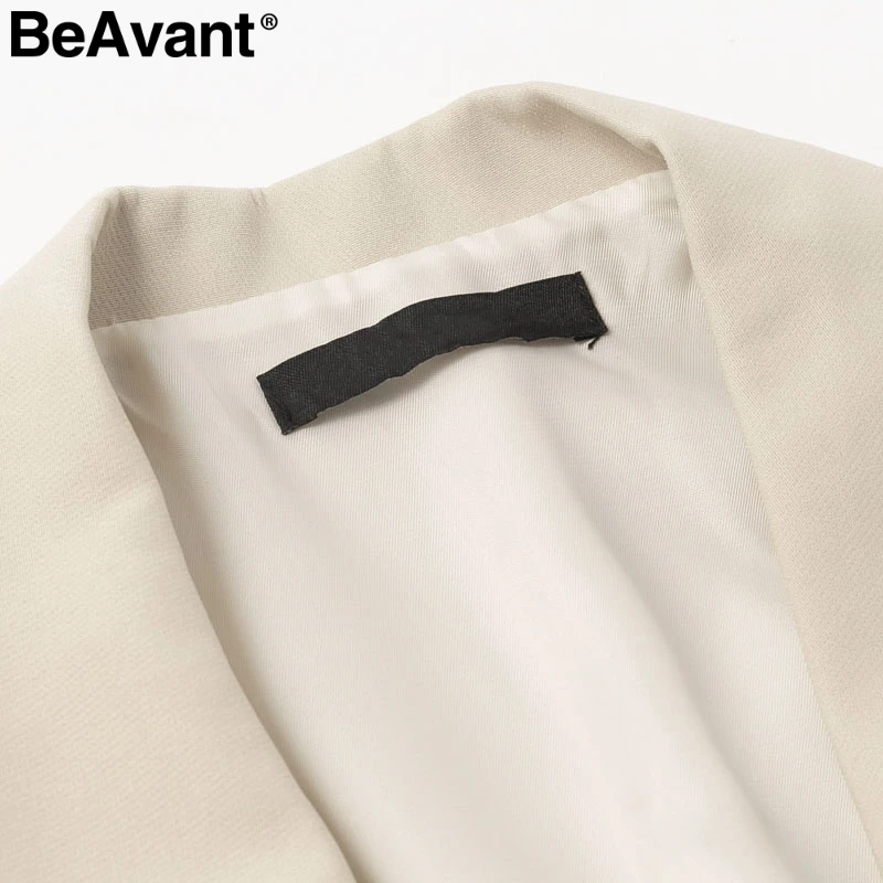 BeAvant винтажный плащ, Блейзер, женское платье, офисное платье, v-образный вырез, шаль, платье без рукавов, женское однотонное вечернее платье знаменитостей