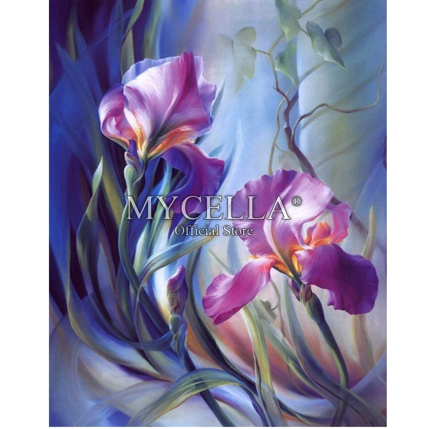 Алмазная 5D Вышивка сделай сам вышивка крестиком цветы из смолы домашний декор