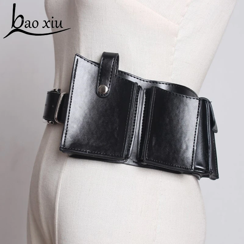new Women Leather purse belts Waist Bag Travel Casual Daily Purse Cellphone Mobile Pouch bags belts Straps Accessory