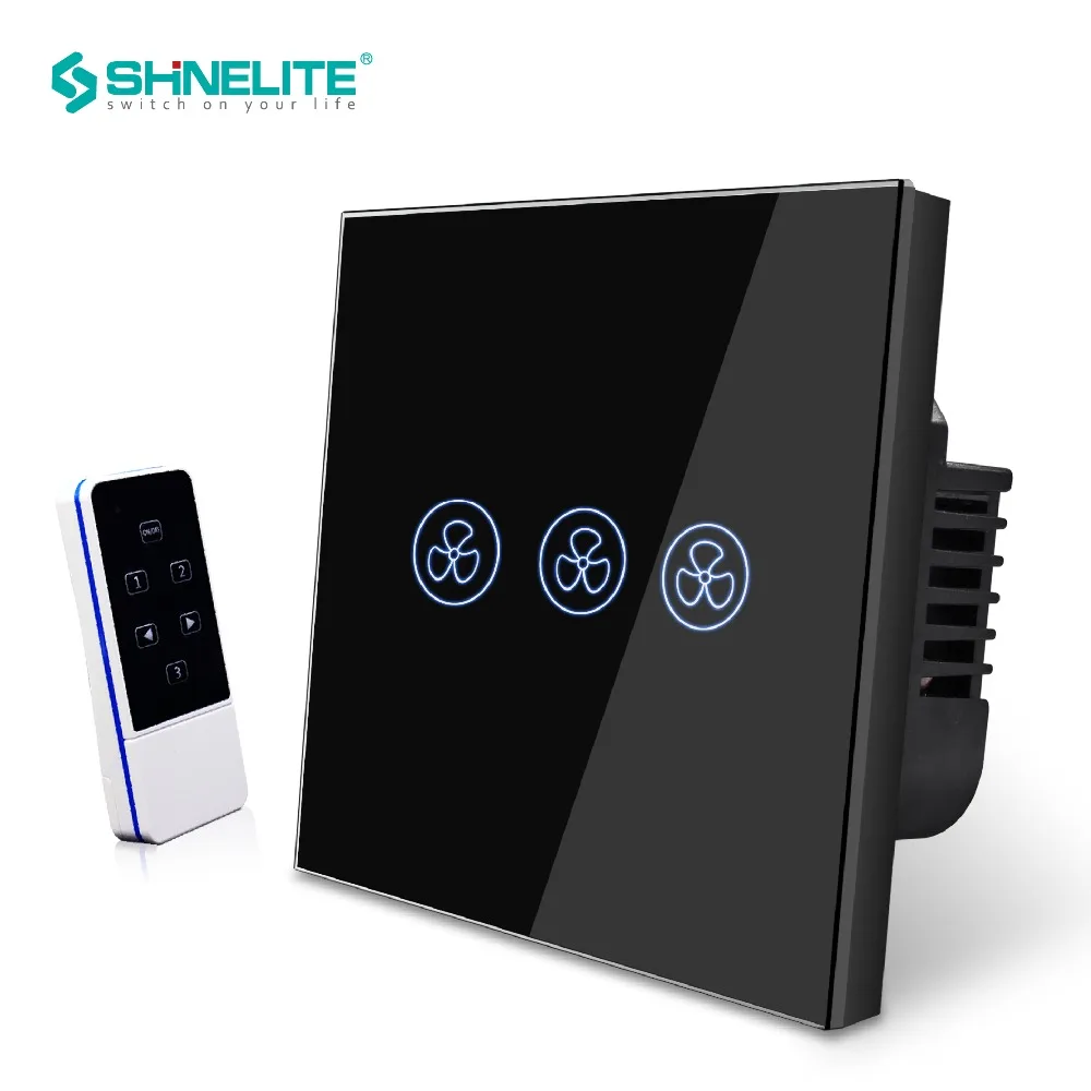 SHINELITE стандарт Великобритании 3 режима переключатель вентилятора с