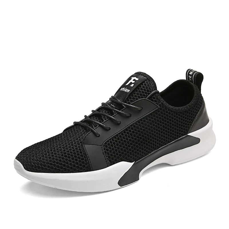Мужчины Обувь 2017 Летняя Мода Высокого Качества Плоские Сетки Дышащая Мужская