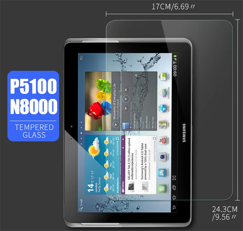 Tab 2 P5100 n8000 Экран протектор для samsung Galaxy Tab 2 10,1 s2 8 вкладка pro 8,4 tab3 8 закаленное Стекло P5100 N8000 T710 T715 T311 T310 T320 T325 - Цвет: Tab 2 P5100 n8000
