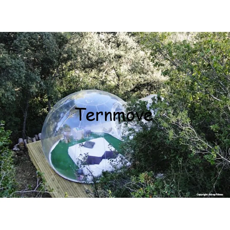 Прозрачный шатер удобный прозрачный пузырь надувная палатка для кемпинга|sports